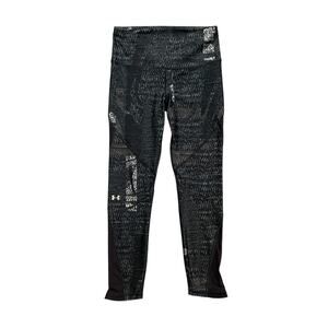 Under Armour Leggings Womens M MMedium Compression Heatgear Mesh Panel Croped